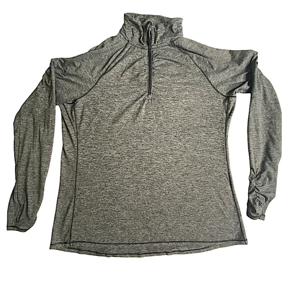 Champion Women’s Size XL Pullover Top Ruched Sleeves Shirt Classic Athleisure